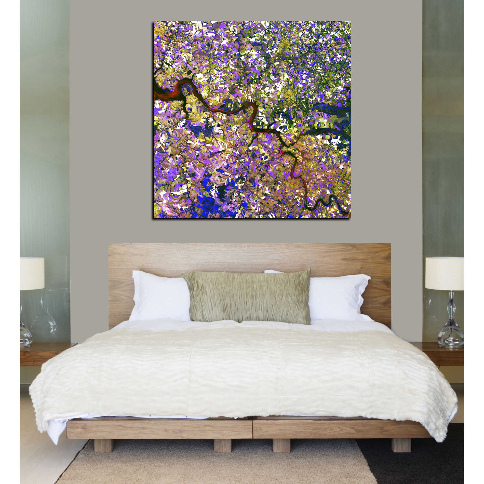 'Earth As Art: Tessera Mosaic' Canvas Wall Art,26 x 26
