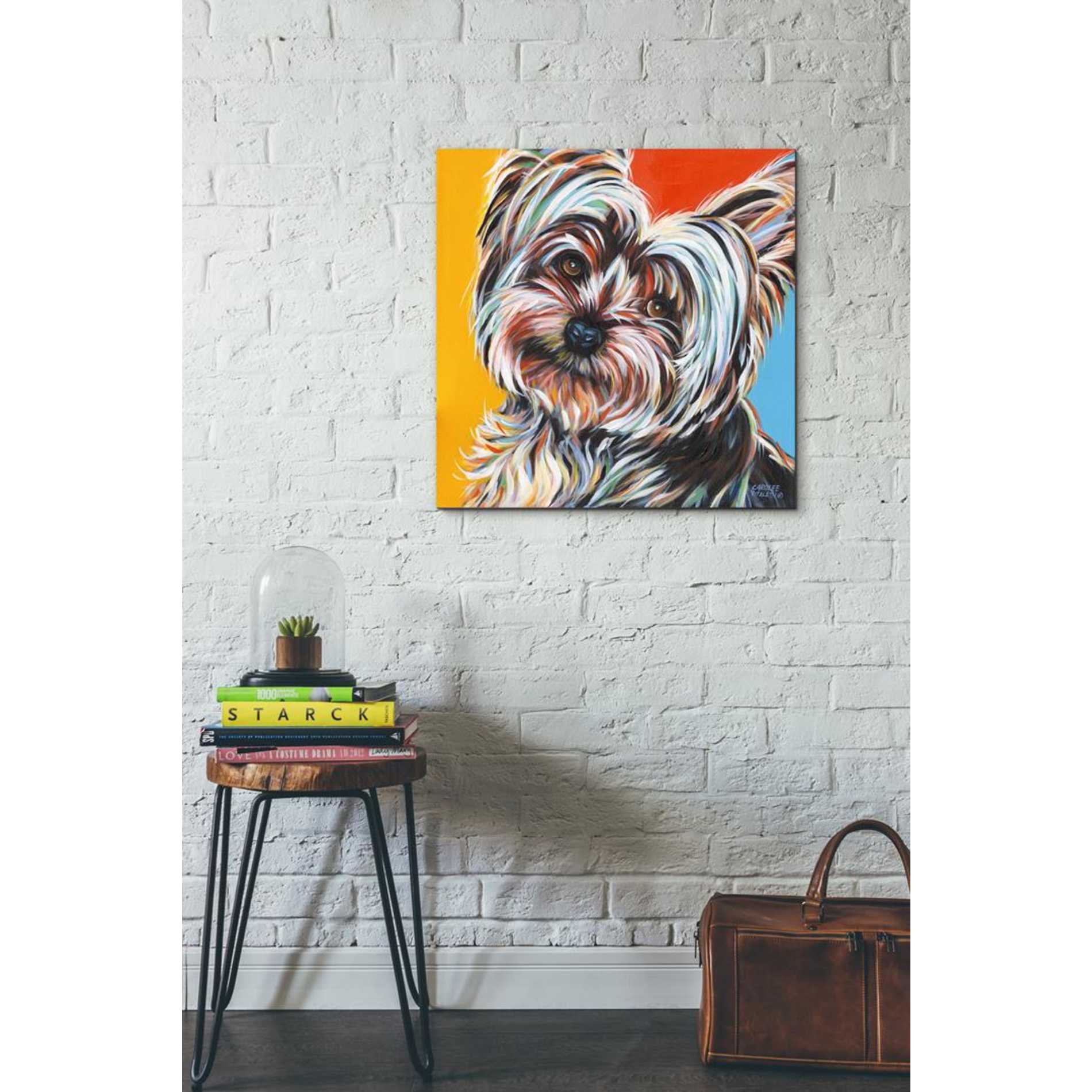 'Sweet Yorkie II' by Carolee Vitaletti Giclee Canvas Wall Art