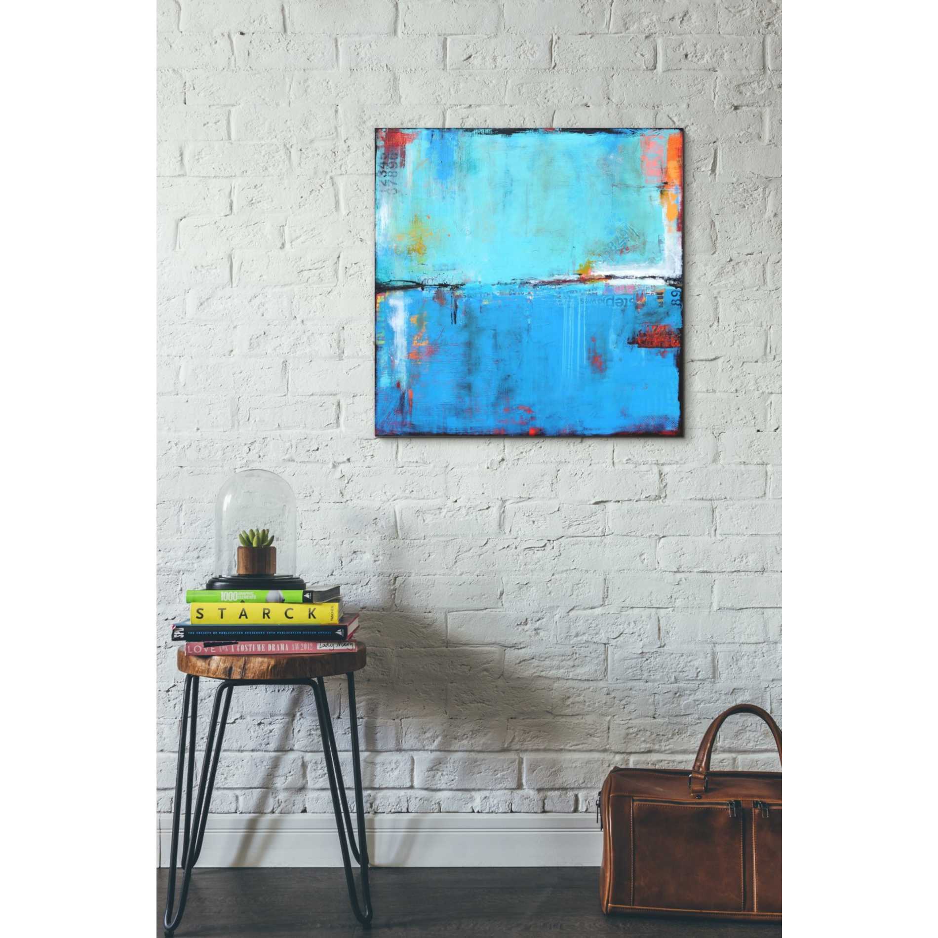 'Matchbox Blues 5' by Erin Ashley Canvas Wall Art,26 x 26