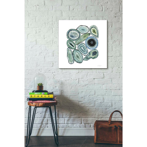 Image of 'Stacked Agate I' by Grace Popp Canvas Wall Art,26 x 26