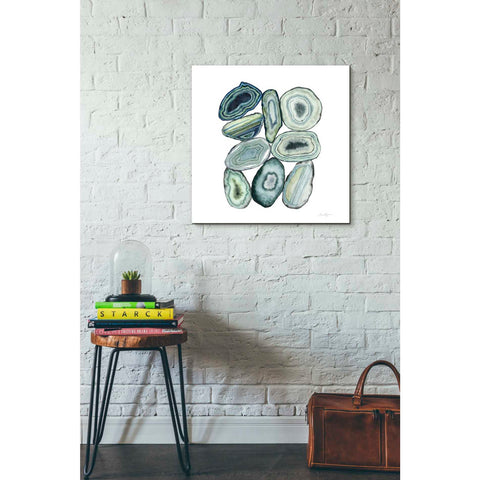 Image of 'Stacked Agate II' by Grace Popp Canvas Wall Art,26 x 26