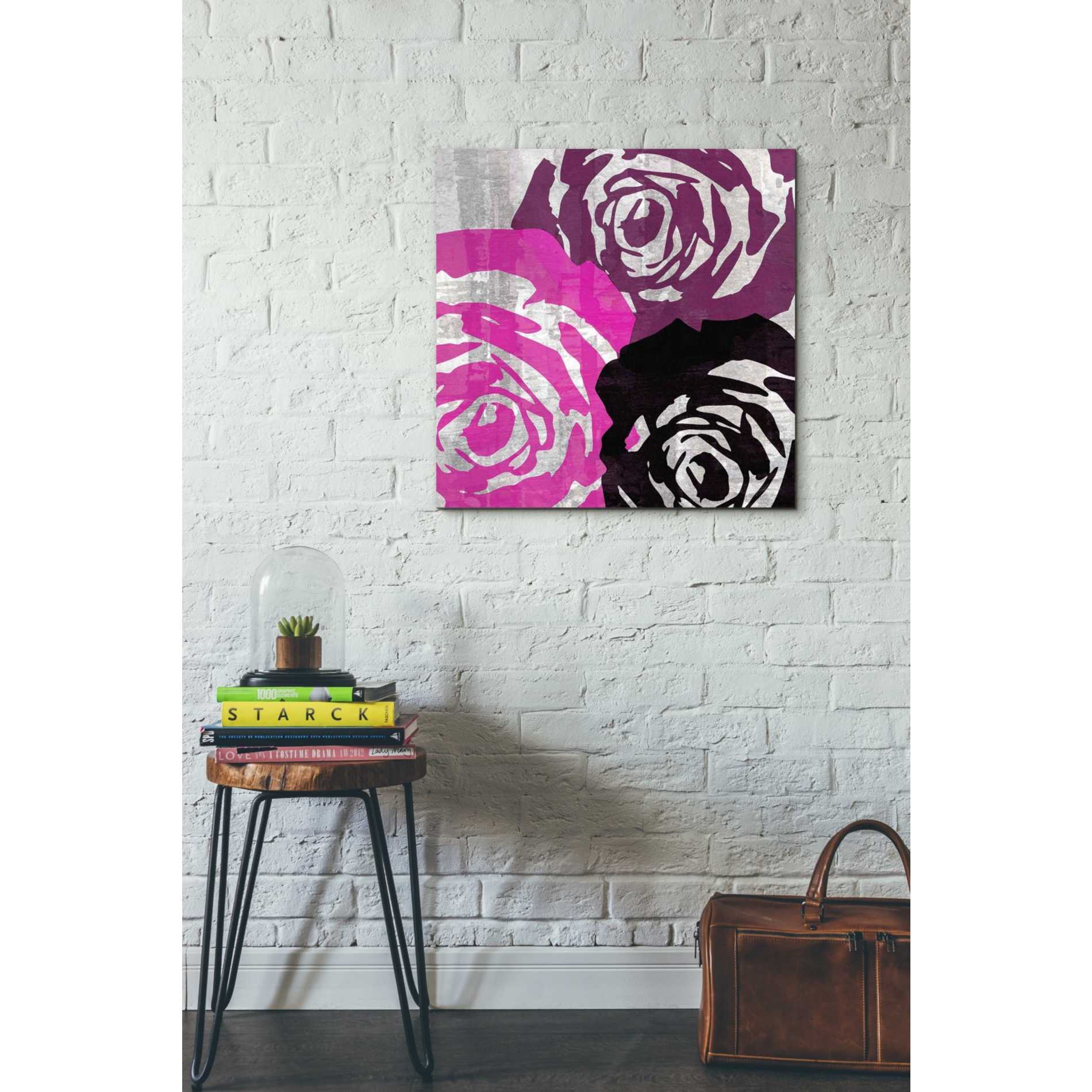 'Bloomer Squares V' by James Burghardt Giclee Canvas Wall Art