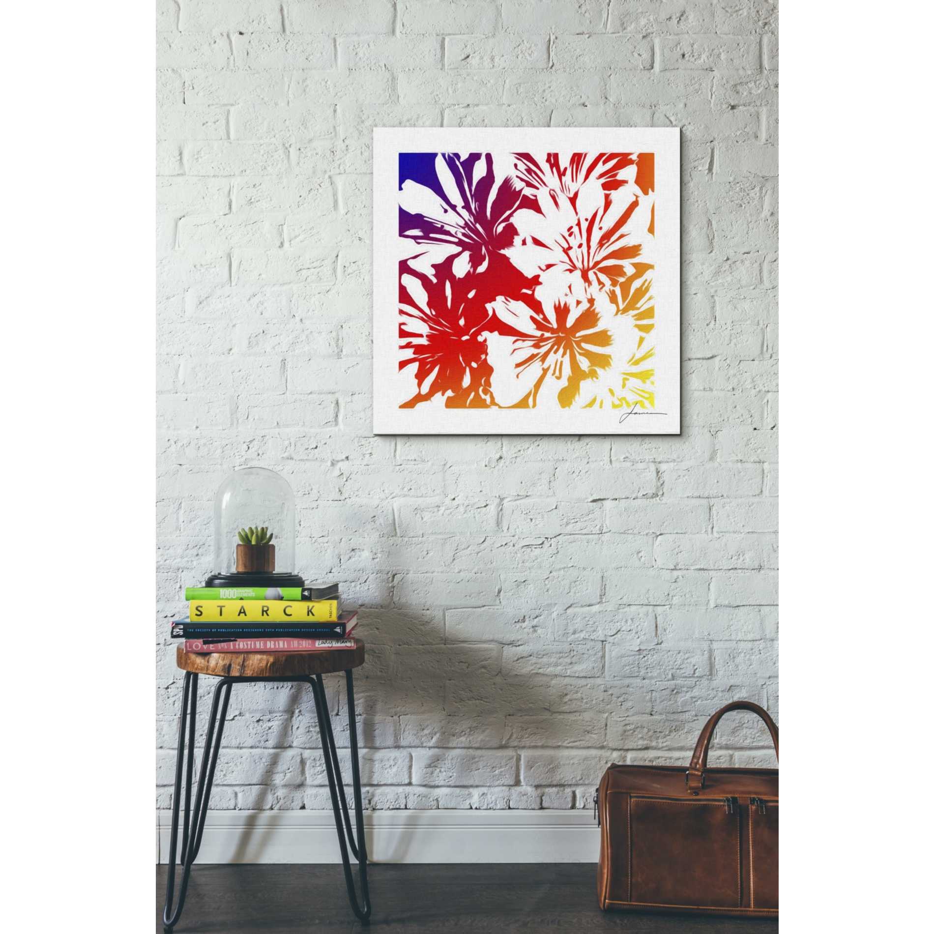 'Floral Brights I' by James Burghardt Giclee Canvas Wall Art