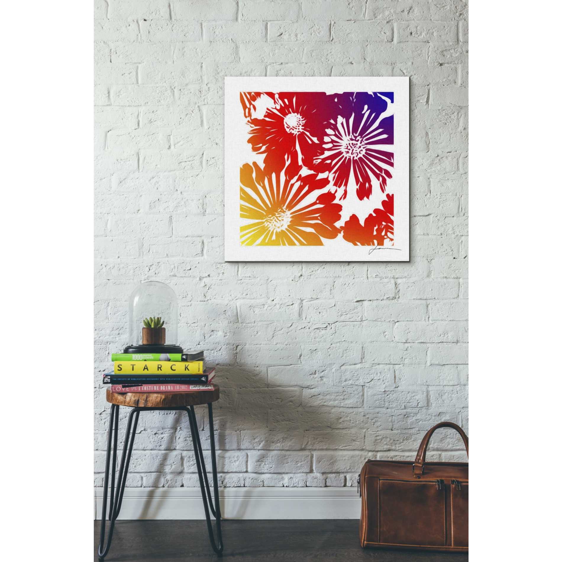 'Floral Brights II' by James Burghardt Giclee Canvas Wall Art