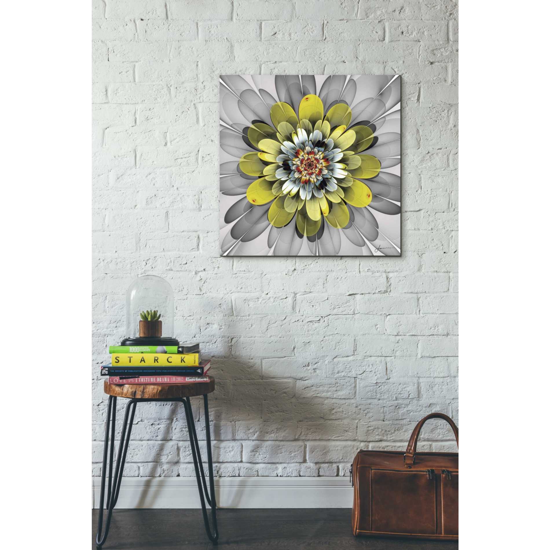 'Fractal Blooms IV' by James Burghardt Giclee Canvas Wall Art