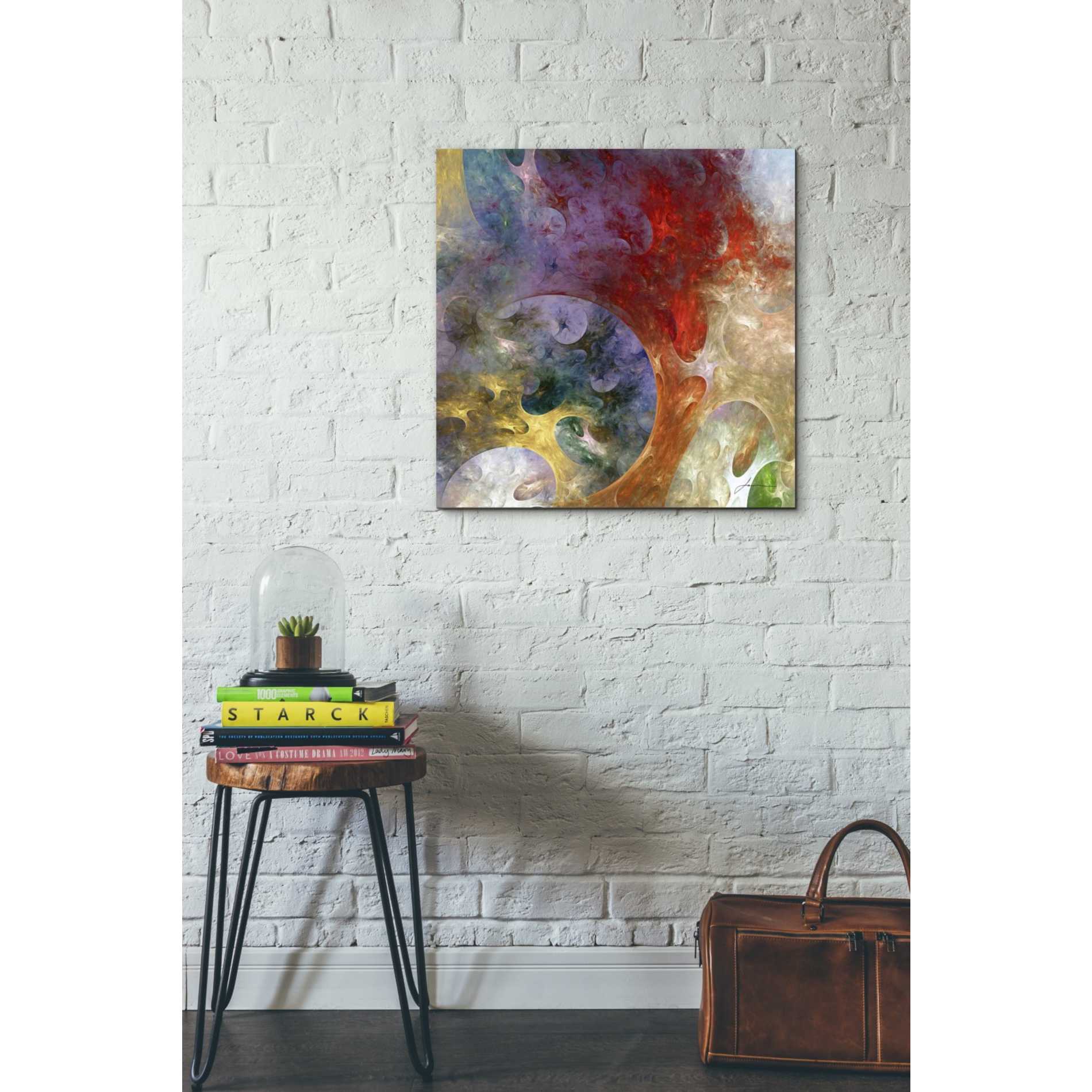 'Lunar Tiles II' by James Burghardt Giclee Canvas Wall Art