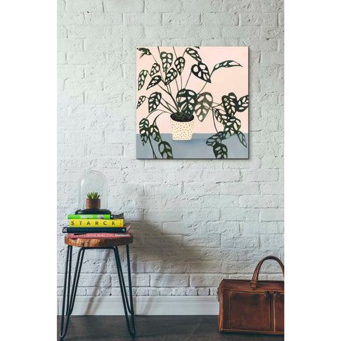 Image of 'Houseplant I' by Victoria Borges Canvas Wall Art,26 x 26