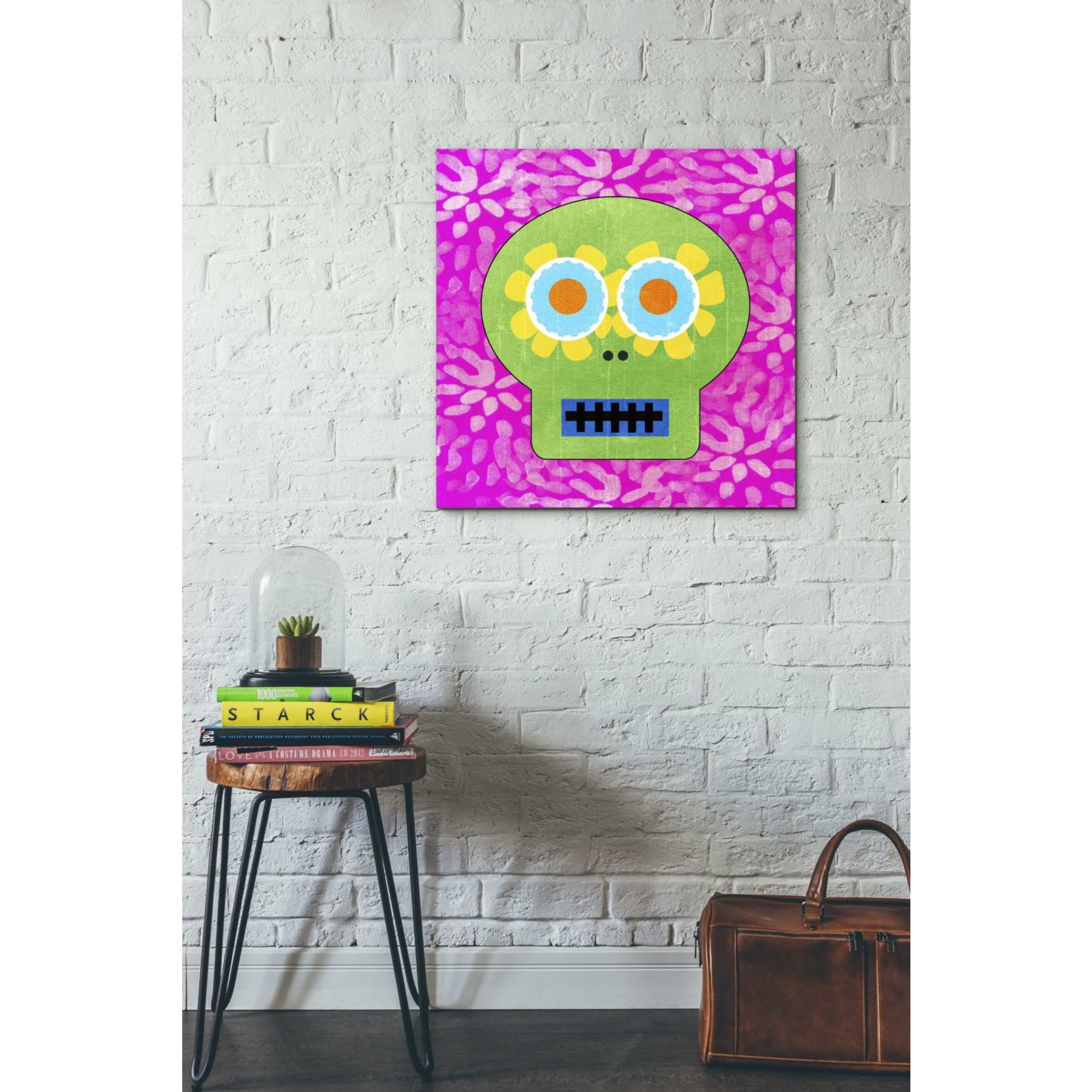 'Day Of The Dead I' by Linda Woods, Canvas Wall Art,26 x 26