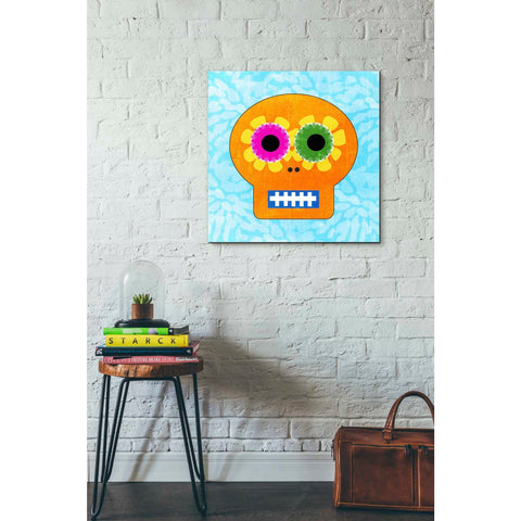 Image of 'Day Of The Dead IV' by Linda Woods, Canvas Wall Art,26 x 26