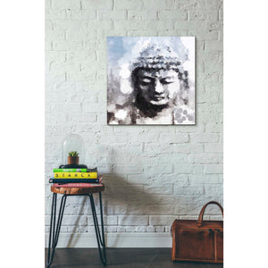 'Peaceful Buddha I' by Linda Woods, Canvas Wall Art,26 x 26