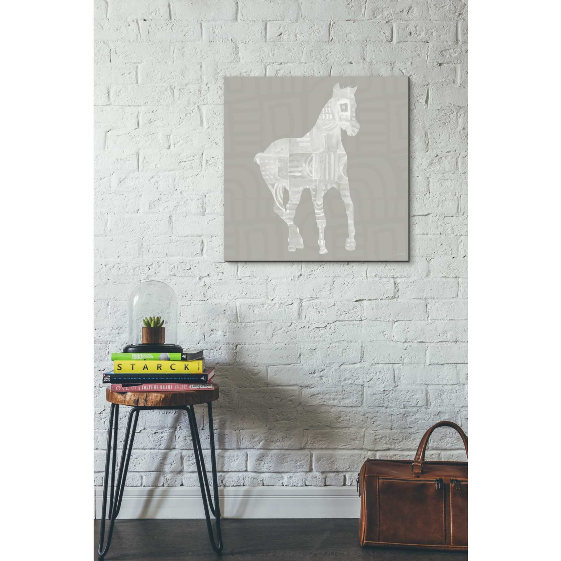 'Modern Farm Horse III' by Linda Woods, Canvas Wall Art,26 x 26