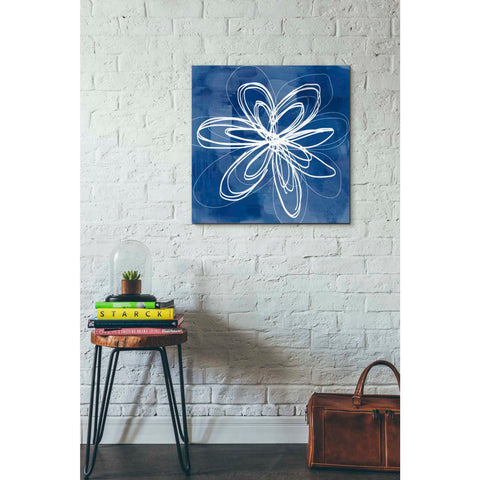 Image of 'Painted Sky Flower' by Linda Woods, Canvas Wall Art,26 x 26