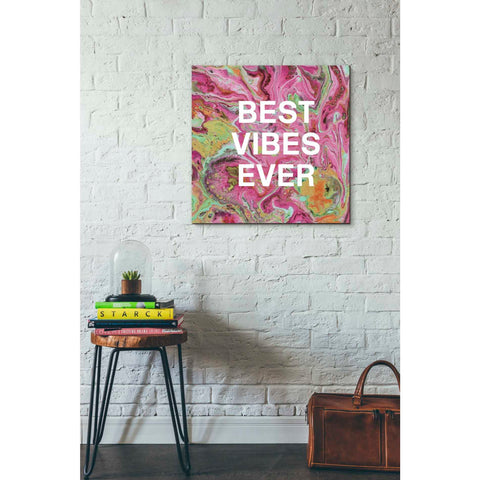 Image of 'Best Vibes Ever' by Linda Woods, Canvas Wall Art,26 x 26