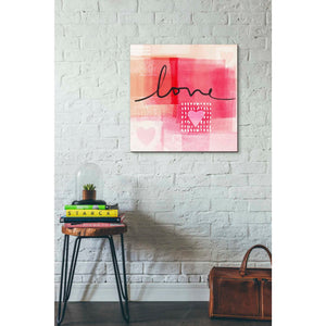 'Love I' by Linda Woods, Canvas Wall Art,26 x 26
