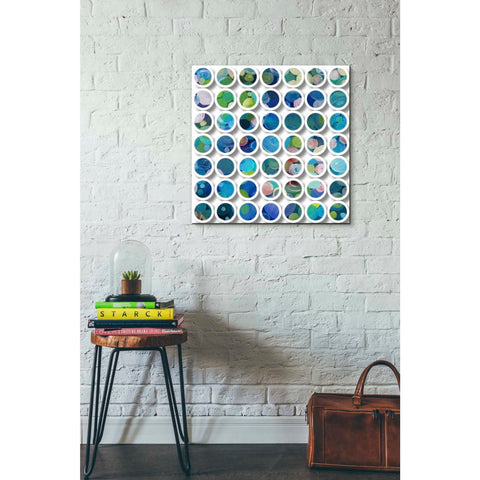 Image of 'Industrial Mixed Media Circles' by Irena Orlov, Canvas Wall Art,26 x 26
