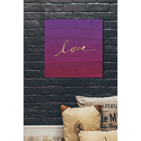 Image of 'Love' by Linda Woods, Canvas Wall Art,26 x 26