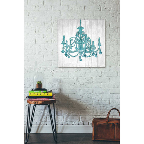 Image of 'Luxurious Lights III Turquoise' by James Wiens, Canvas Wall Art,26 x 26