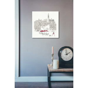 'World Cafe IV Venice Red' by Avery Tillmon, Canvas Wall Art,26 x 26