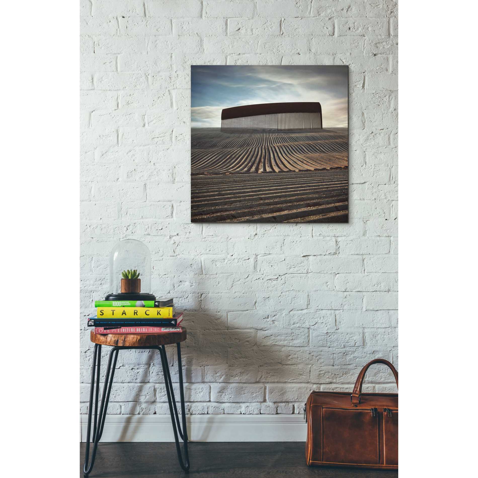 'Combing The Field' by Dariusz Klimczak, Canvas Wall Art,26 x 26