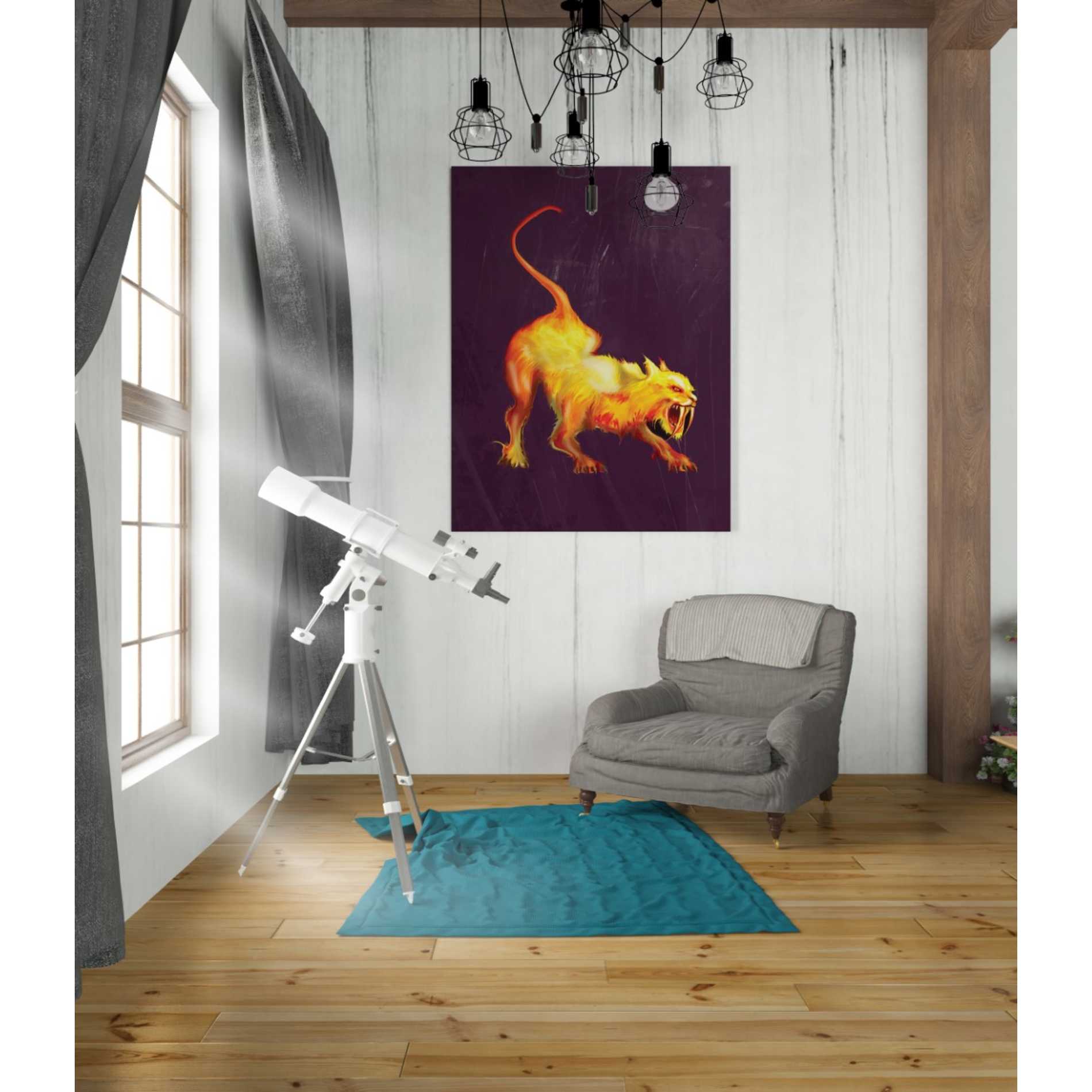 'Saber Tooth' by Michael StewArt, Canvas Wall Art,26 x 30