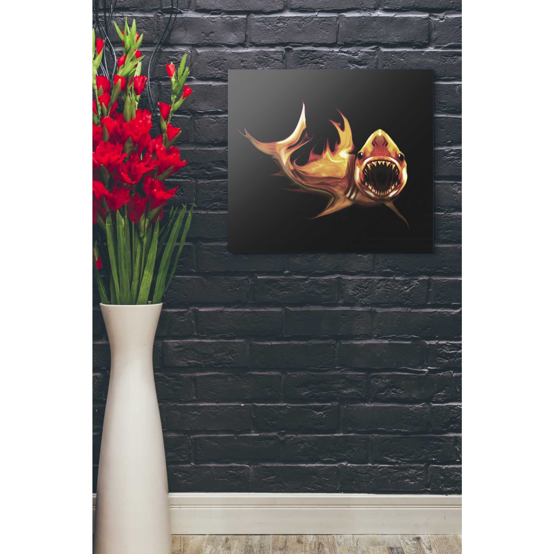 'White Shark' by Michael StewArt, Canvas Wall Art,26 x 30