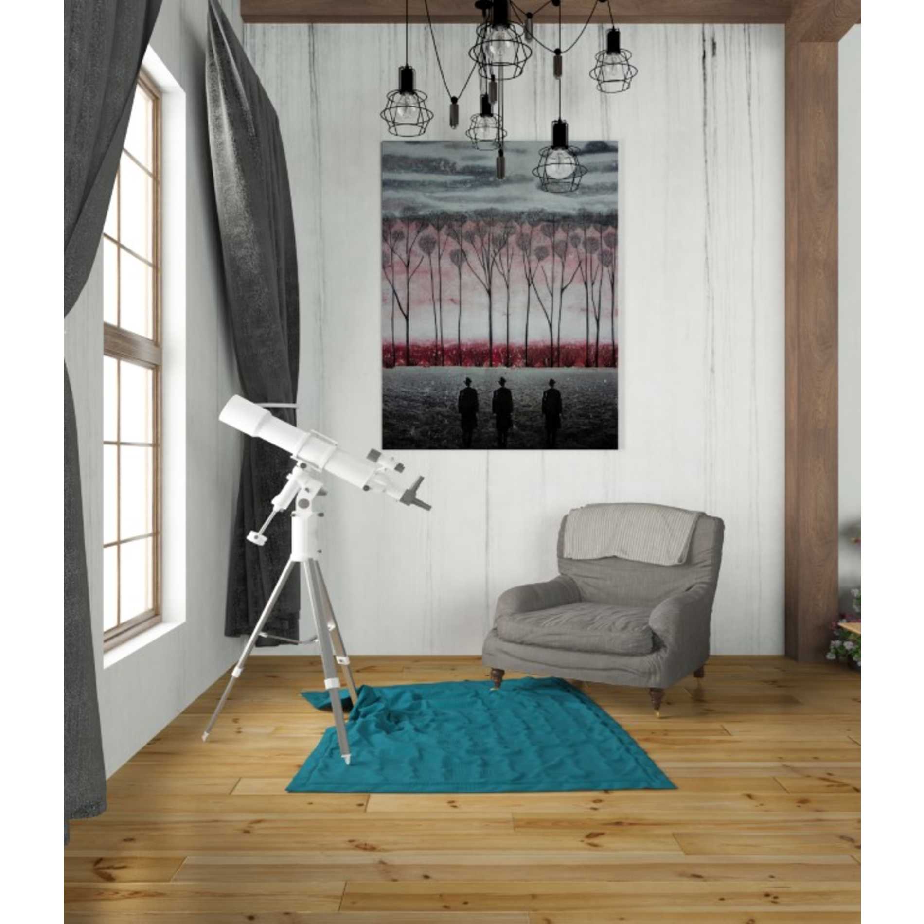 'SILENT SUITS' by DB Waterman, Giclee Canvas Wall Art