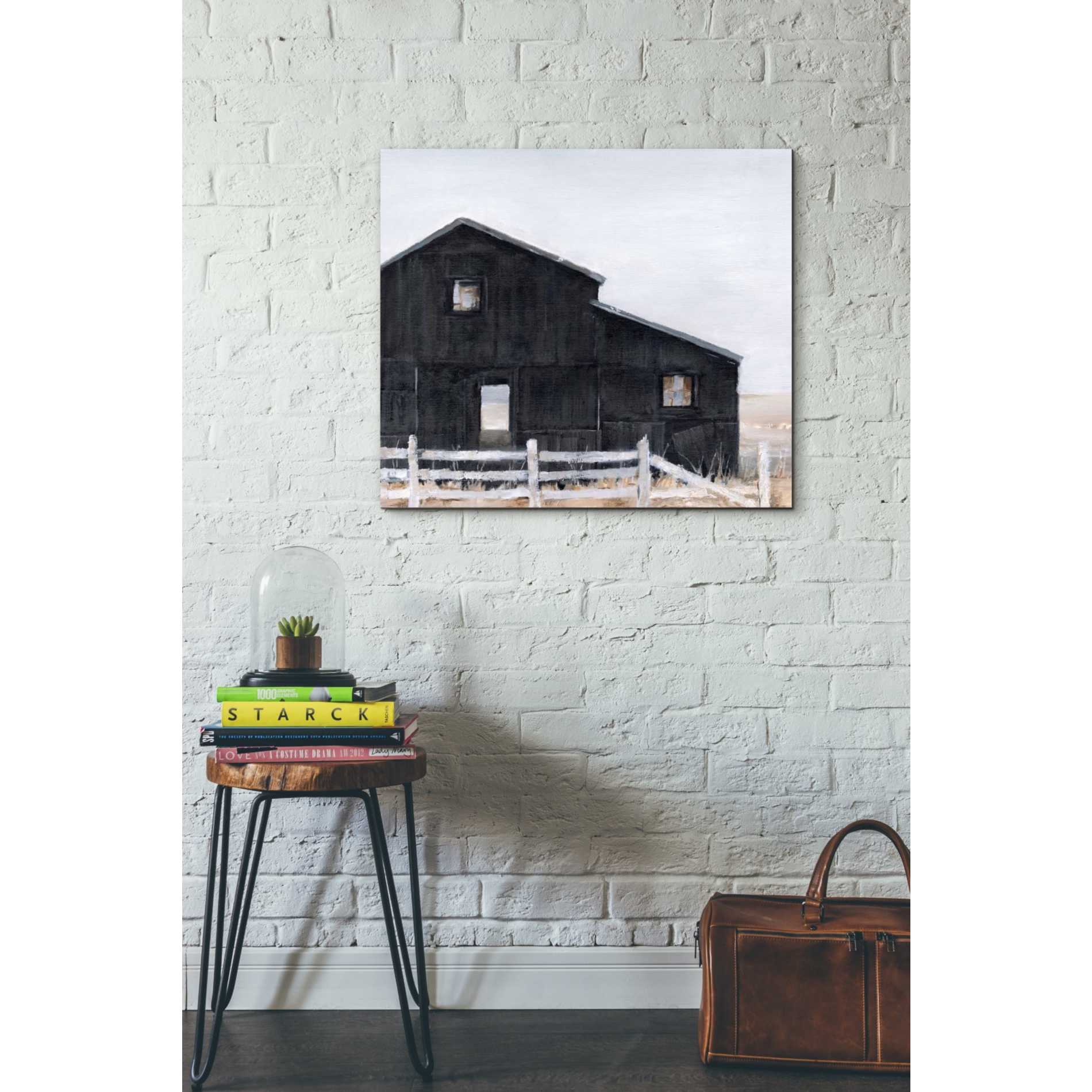 'Black Barn I' by Ethan Harper Giclee Canvas Wall Art