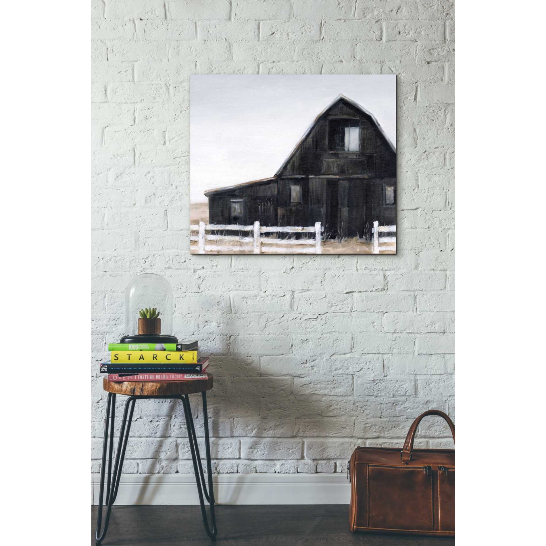 'Black Barn II' by Ethan Harper Giclee Canvas Wall Art