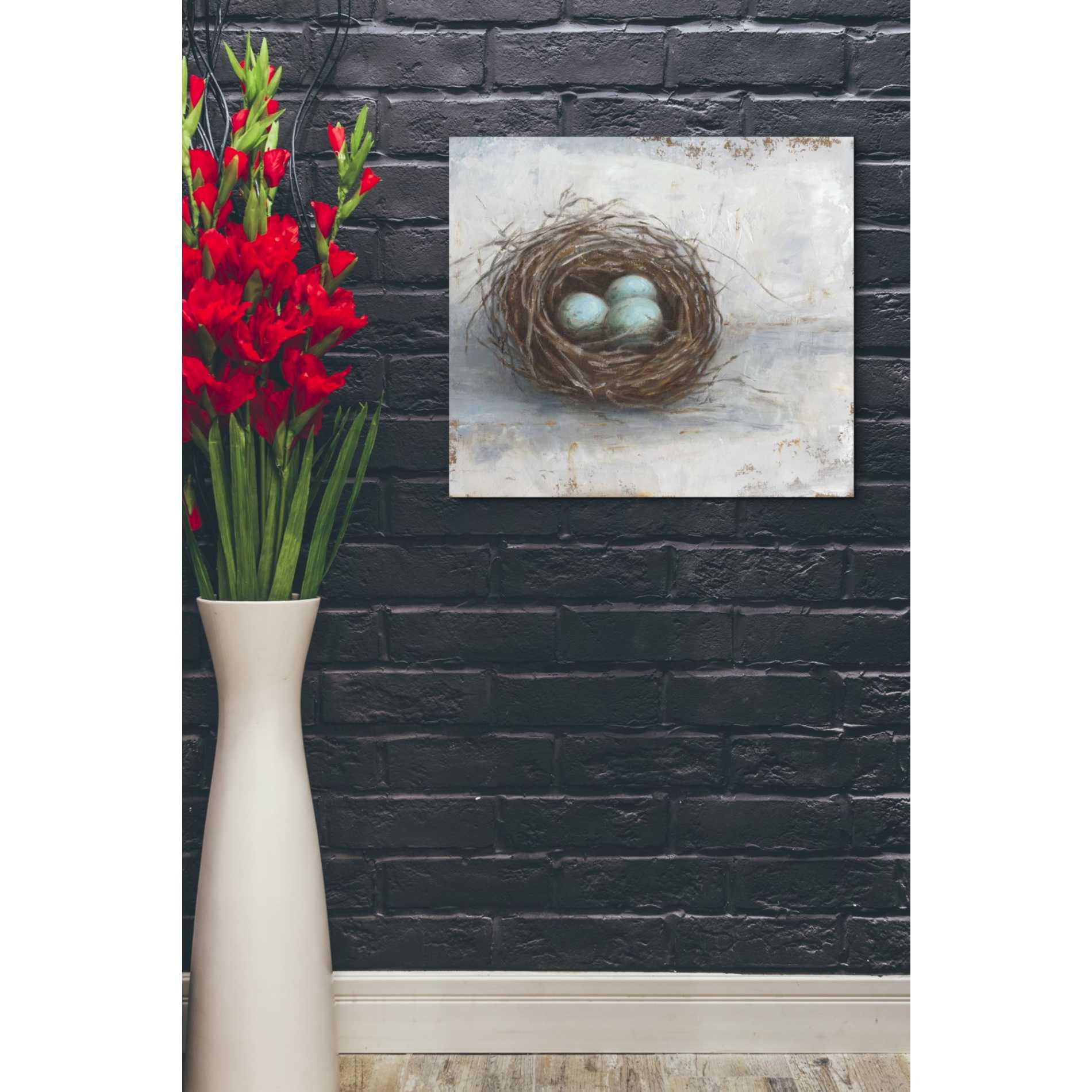 'Rustic Bird Nest I' by Ethan Harper Canvas Wall Art,30 x 26