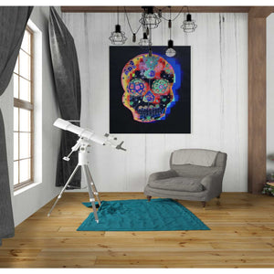 'Colorful Skull' by Irena Orlov, Canvas Wall Art,26 x 30