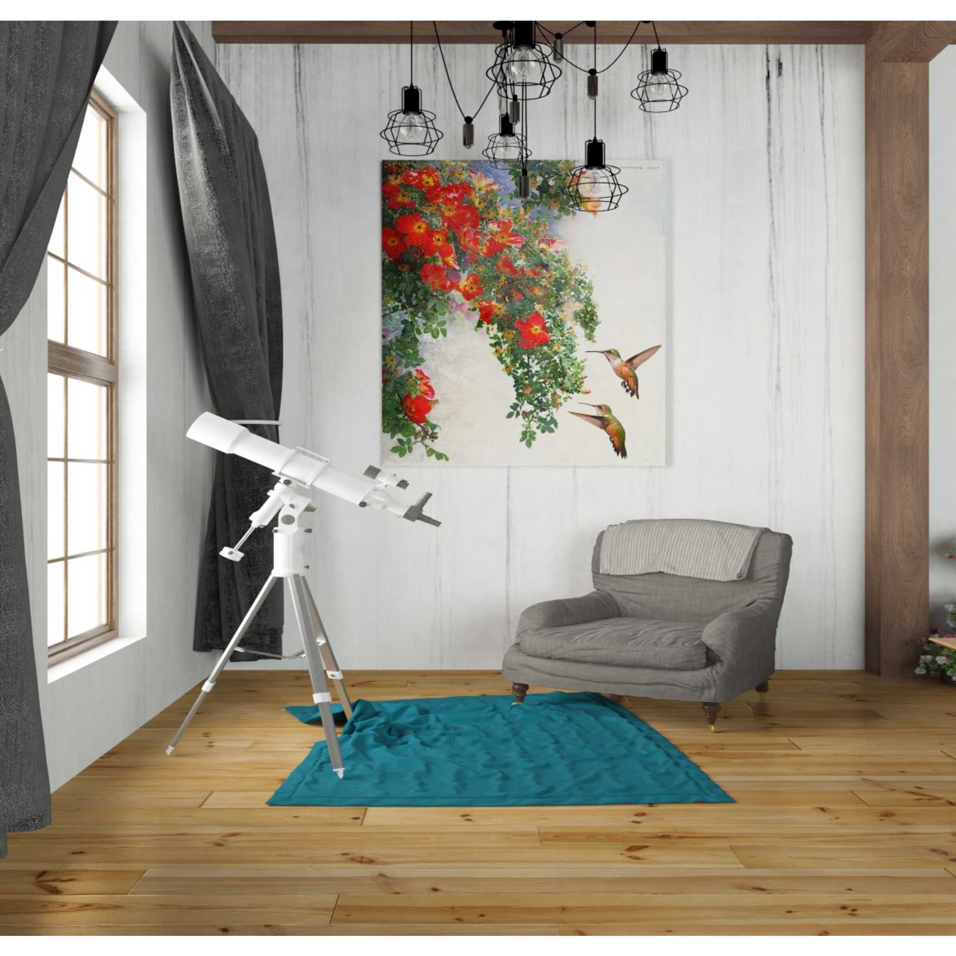 'Hanging Red Roses and Hummers' by Chris Vest, Giclee Canvas Wall Art