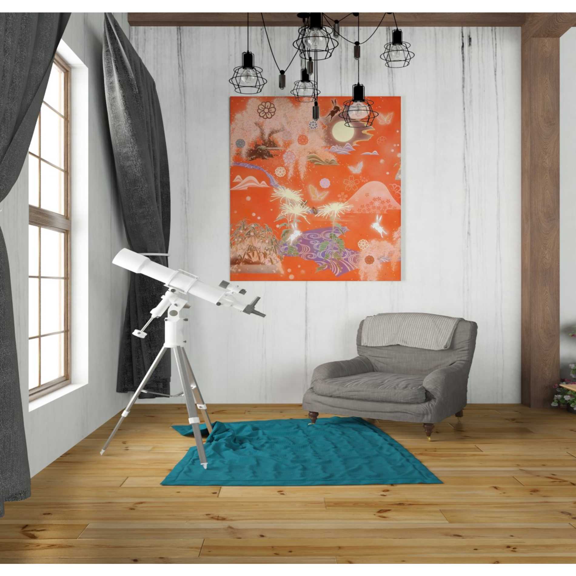 'Moon and Rabbit' by Zigen Tanabe, Giclee Canvas Wall Art