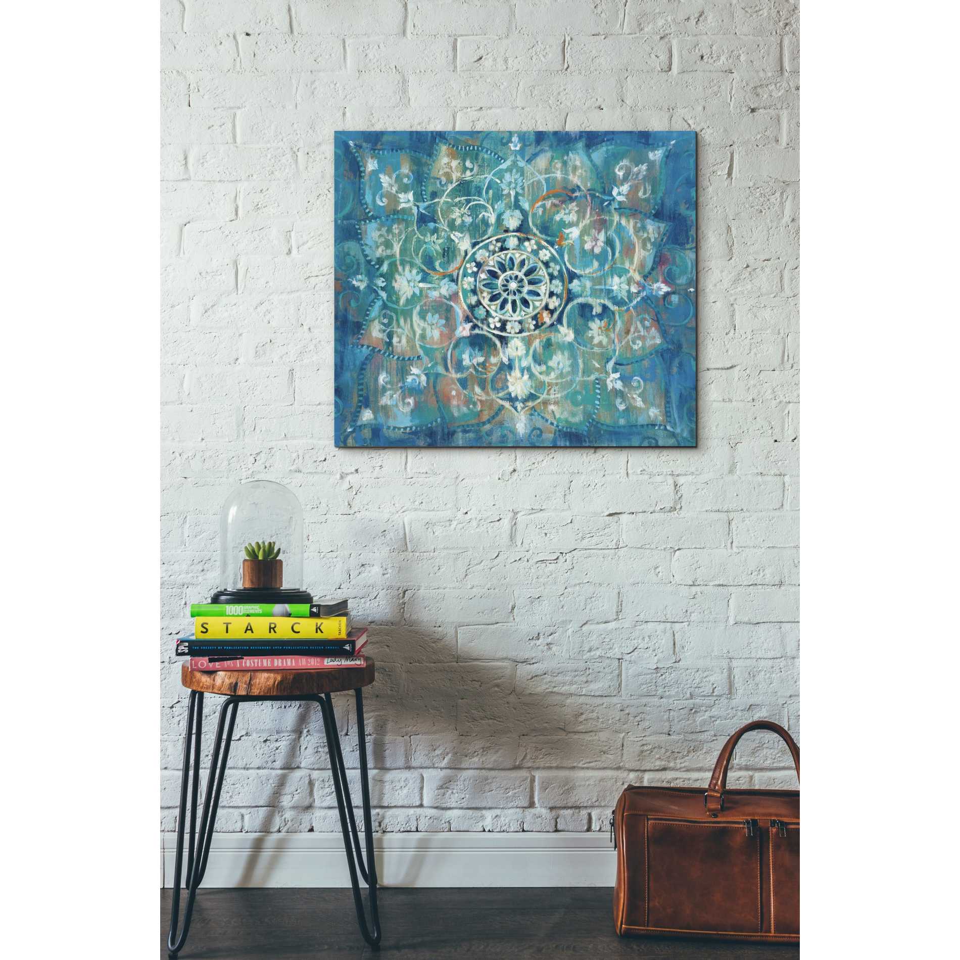 'Mandala in Blue I' by Danhui Nai, Canvas Wall Art,26 x 30