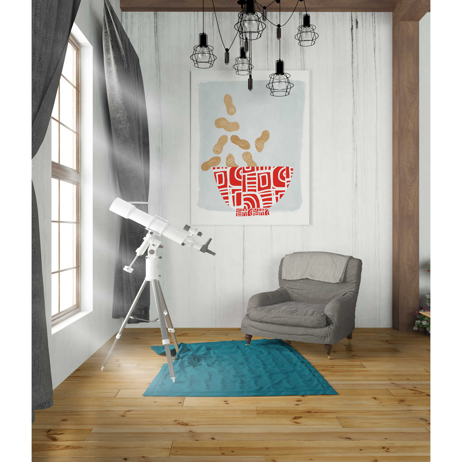 'Bowl of Peanuts' by Linda Woods, Canvas Wall Art,26 x 34