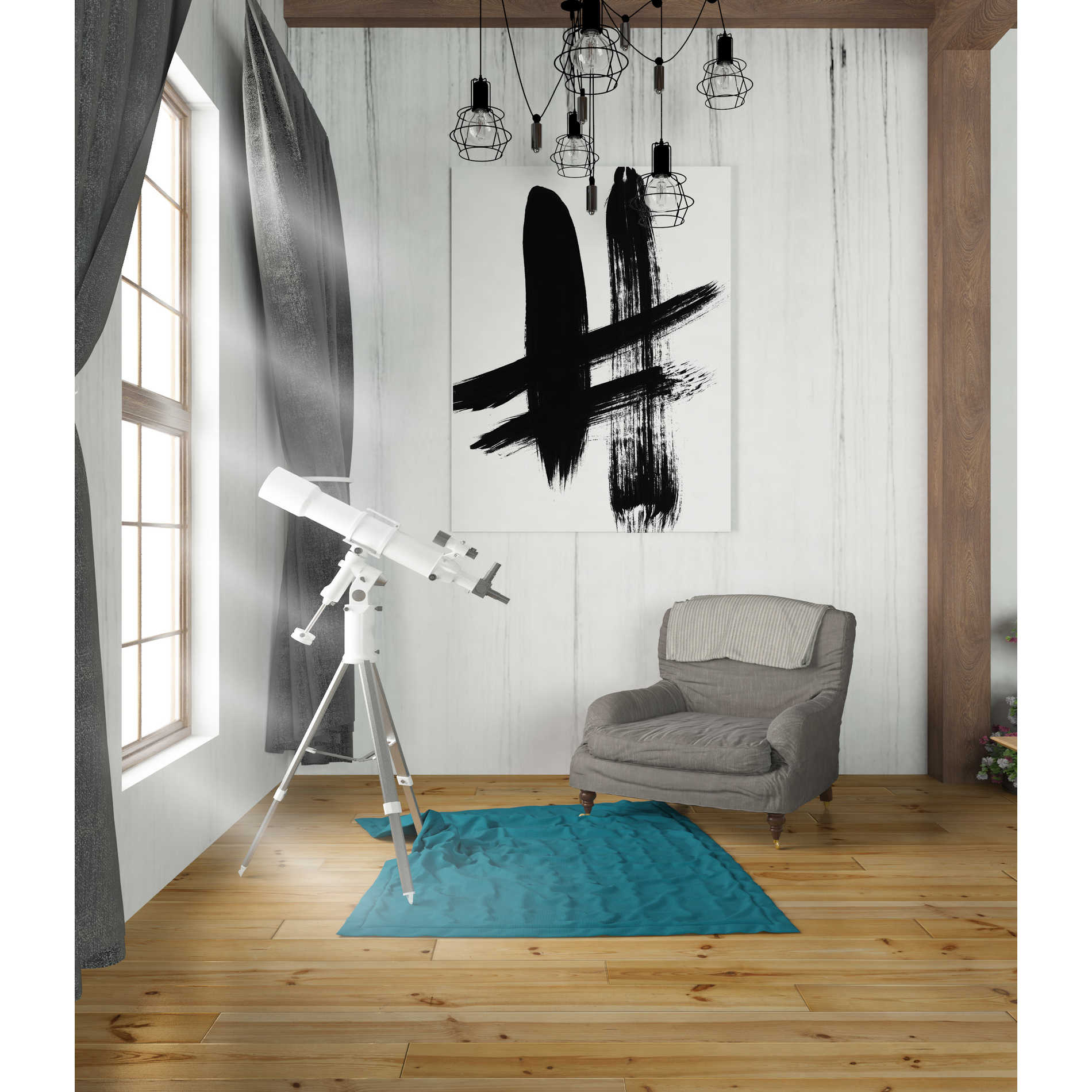 'Brushstrokes V' by Linda Woods, Canvas Wall Art,26 x 34