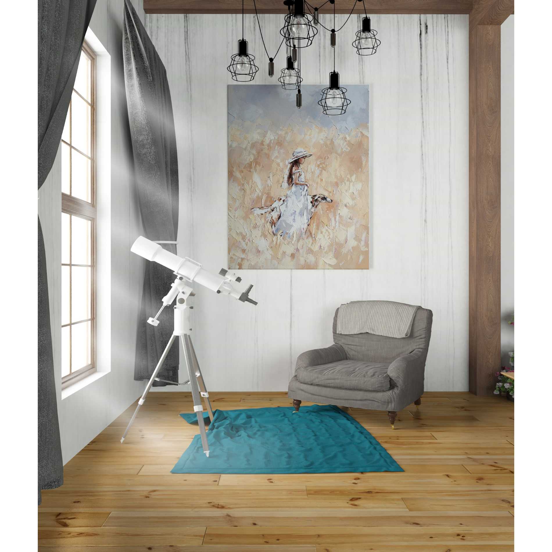 'The Walk' by Alexander Gunin, Canvas Wall Art,26 x 34