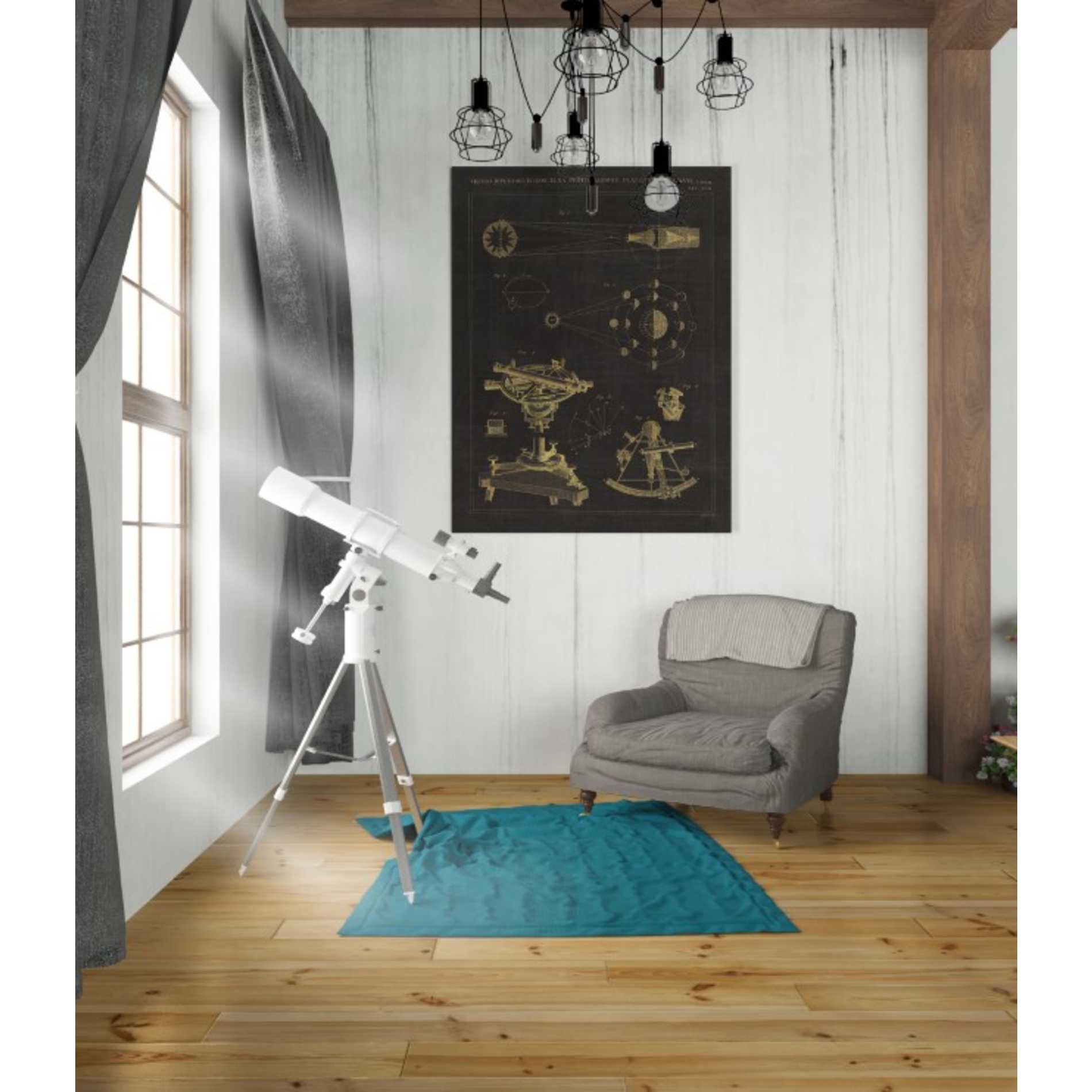 'Astronomical Chart II' by Wild Apple Portfolio, Canvas Wall Art,26 x 34