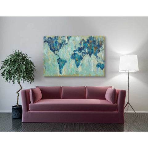 Image of 'Map Of The World' by Silvia Vassileva, Canvas Wall Art,26 x 34