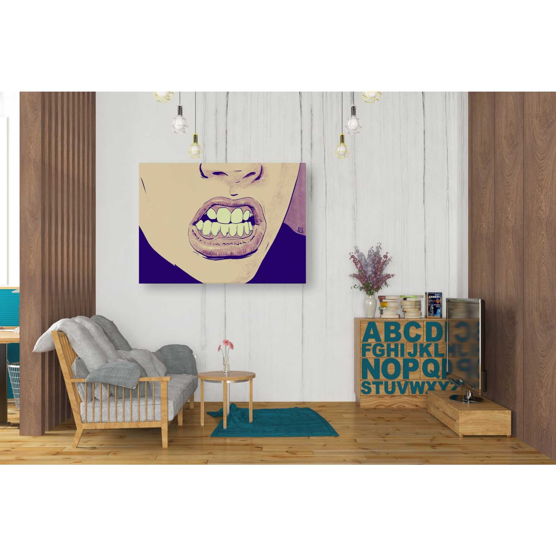 'GRRR' by Giuseppe Cristiano, Canvas Wall Art,26 x 34