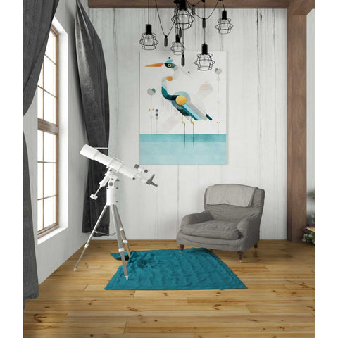 Image of 'Blue Heron' by Antony Squizzato, Canvas Wall Art,26 x 34
