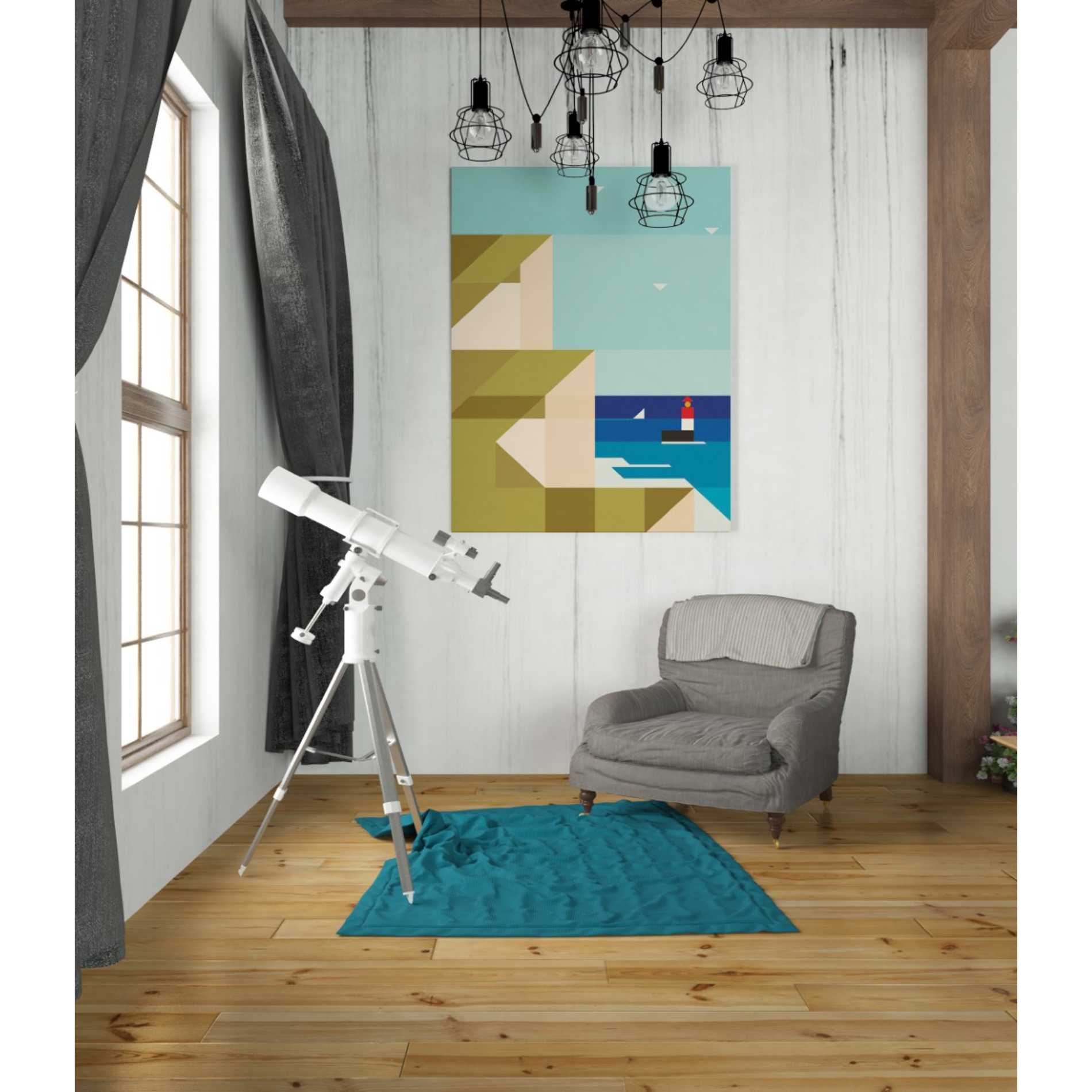 'Cliffs' by Antony Squizzato, Canvas Wall Art,26 x 34