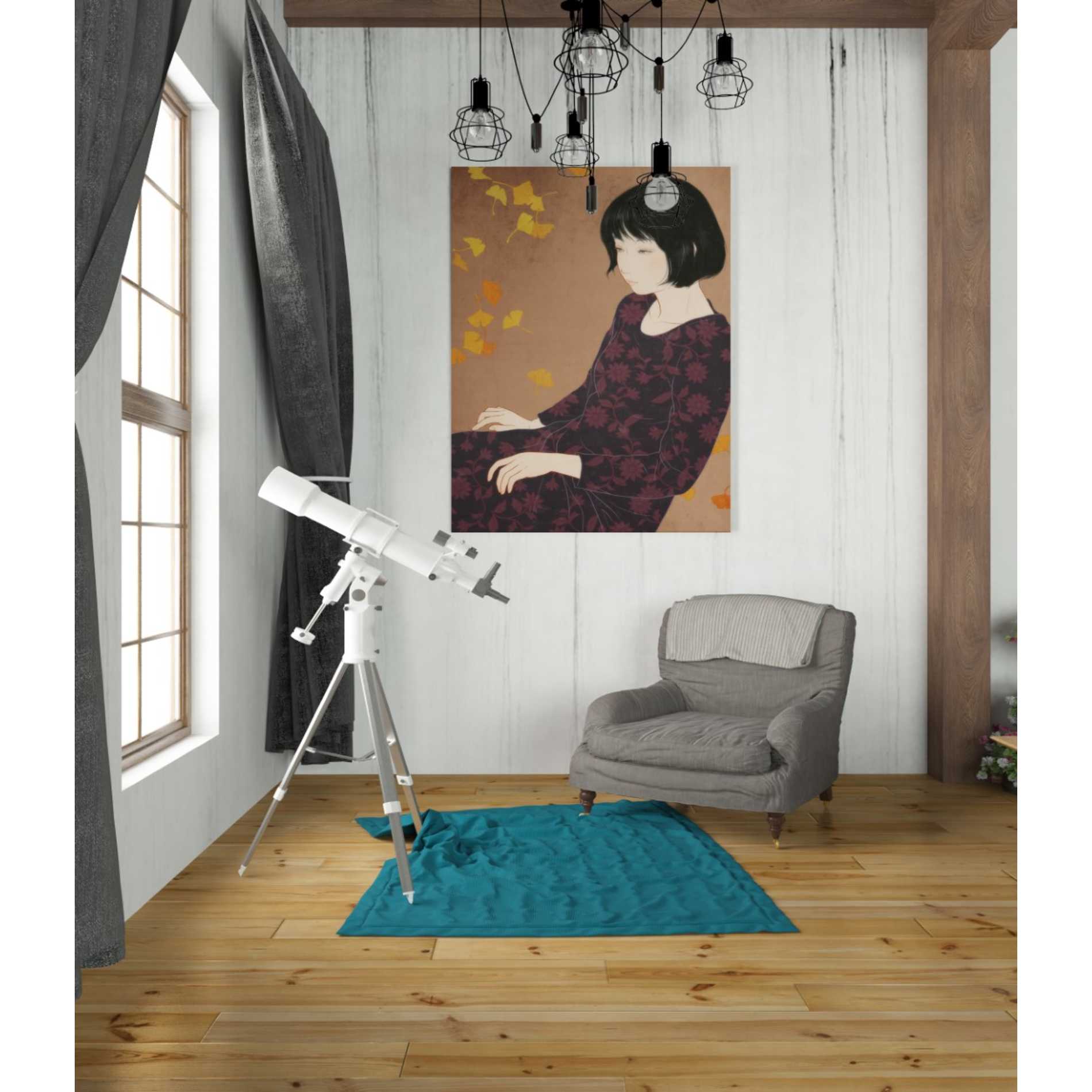 'Autumn' by Sai Tamiya, Canvas Wall Art,26 x 34