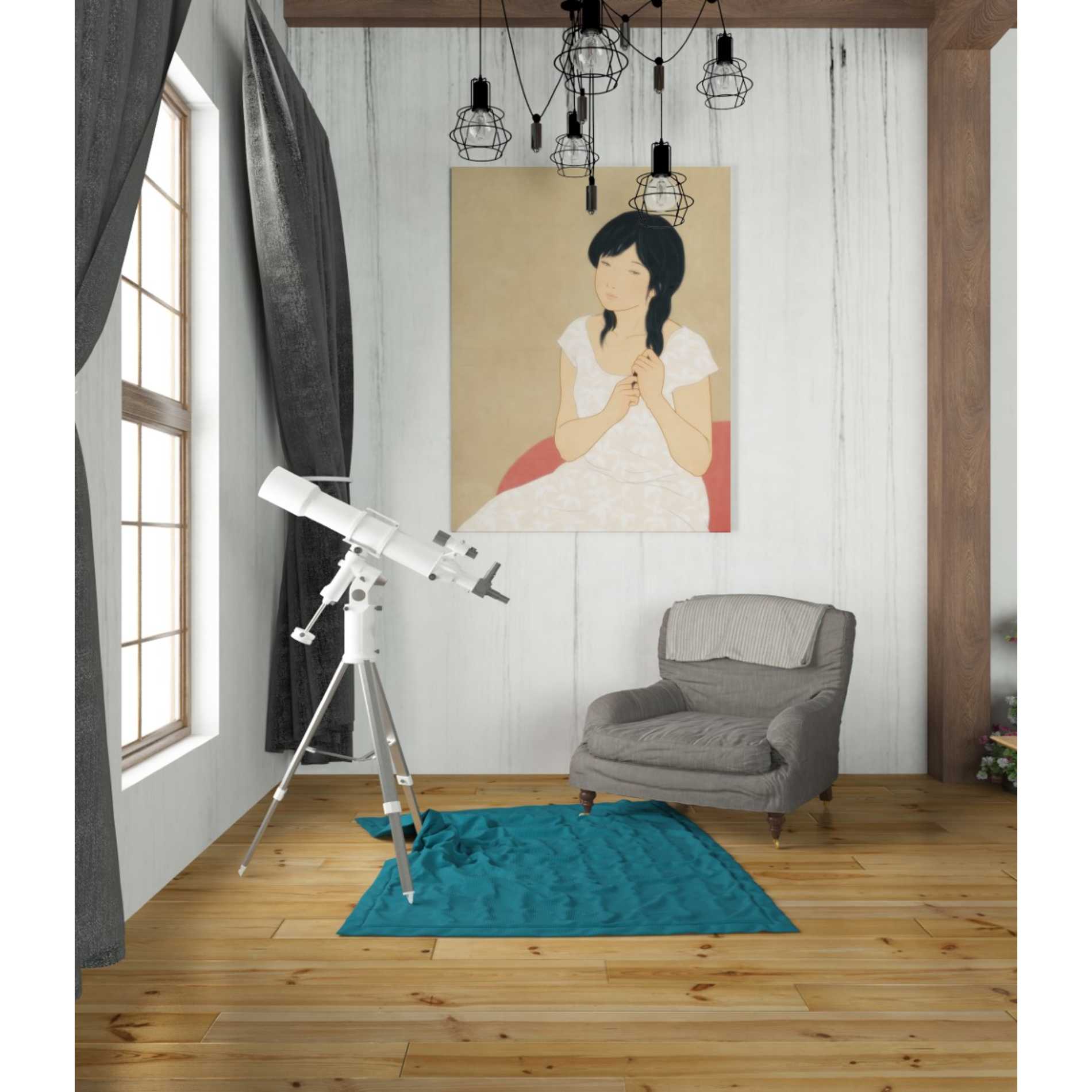 'Shizuka' by Sai Tamiya, Canvas Wall Art,26 x 34