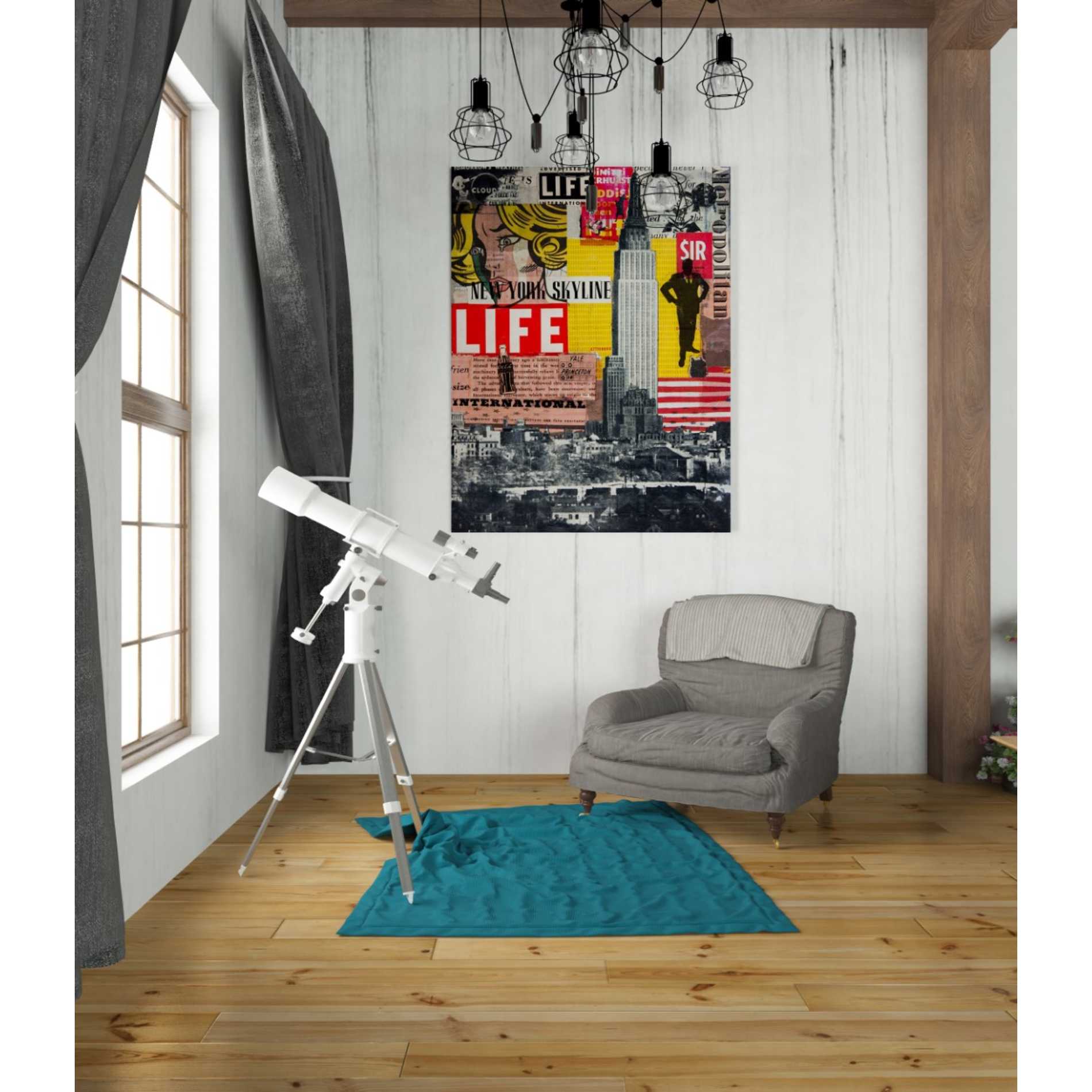 'IT'S HANGING IN THE AIR' by DB Waterman, Giclee Canvas Wall Art