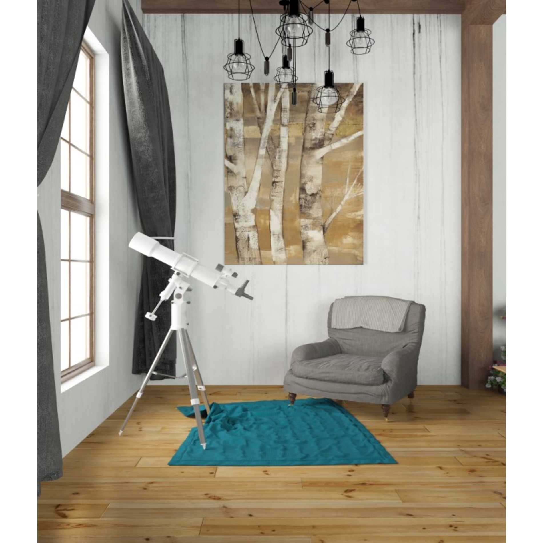 'Wandering Through the Birches II' by Albena Hristova, Canvas Wall Art,26 x 34