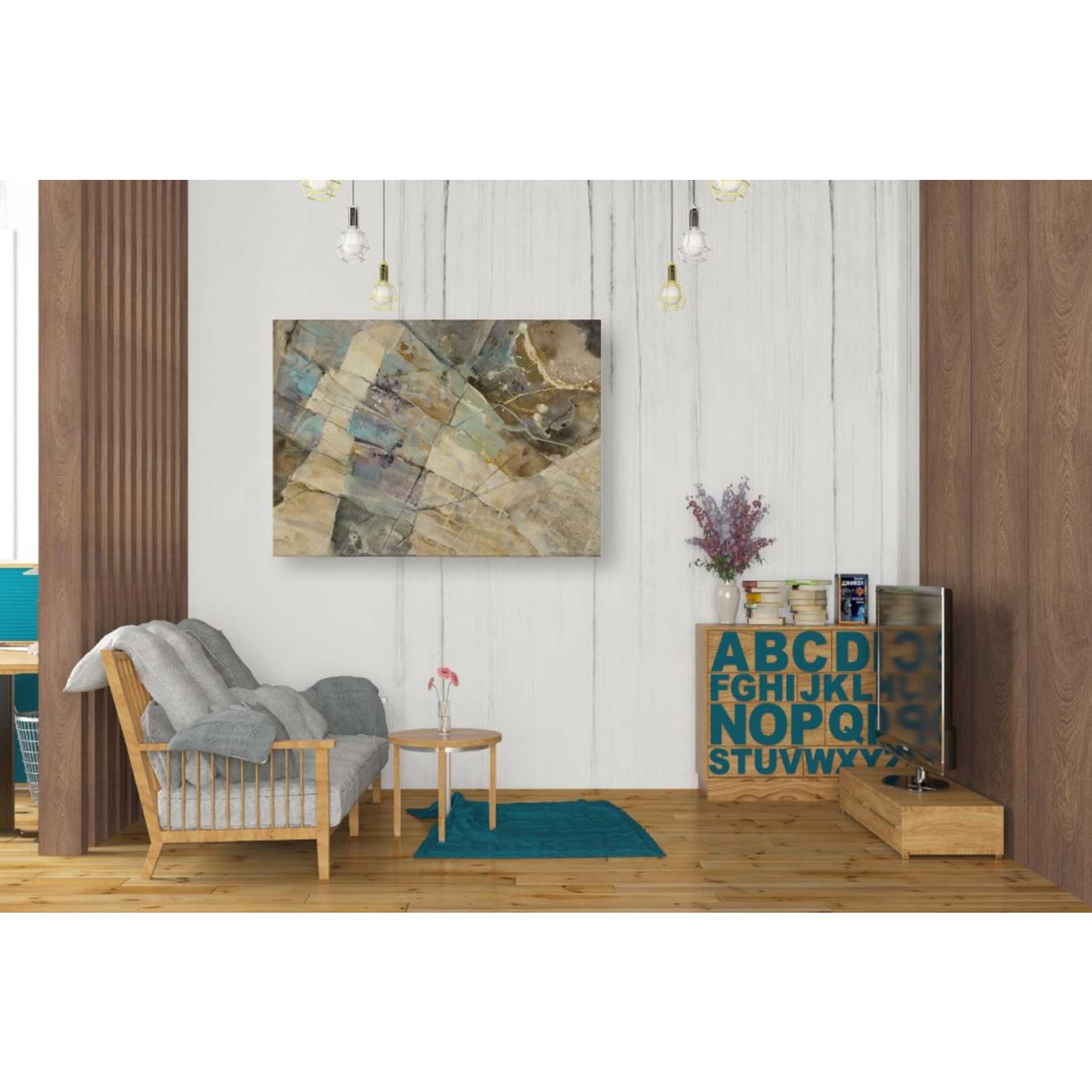 'Rock IV' by Albena Hristova, Canvas Wall Art,34 x 26