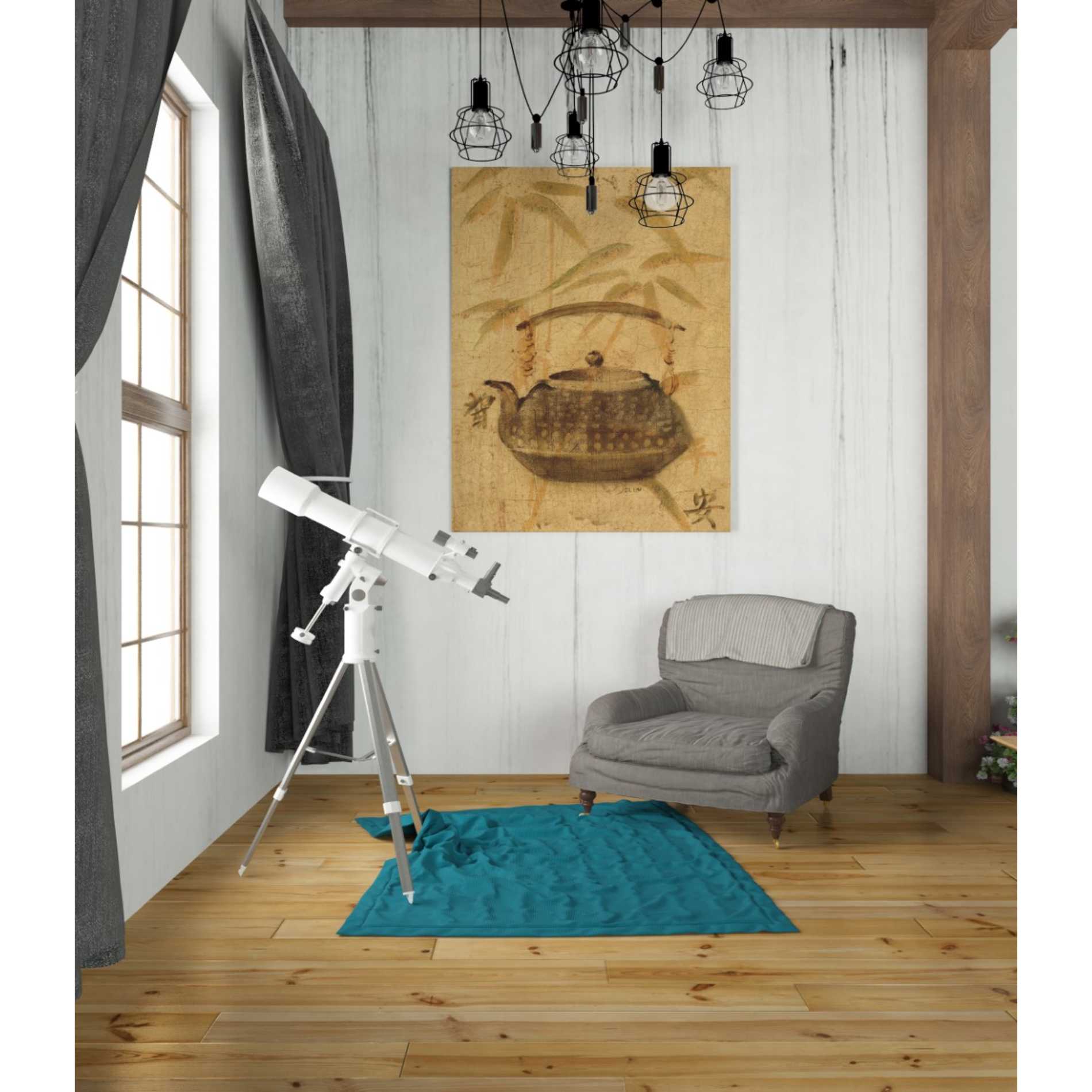 'Asian Teapot III' by Cheri Blum, Canvas Wall Art,26 x 34