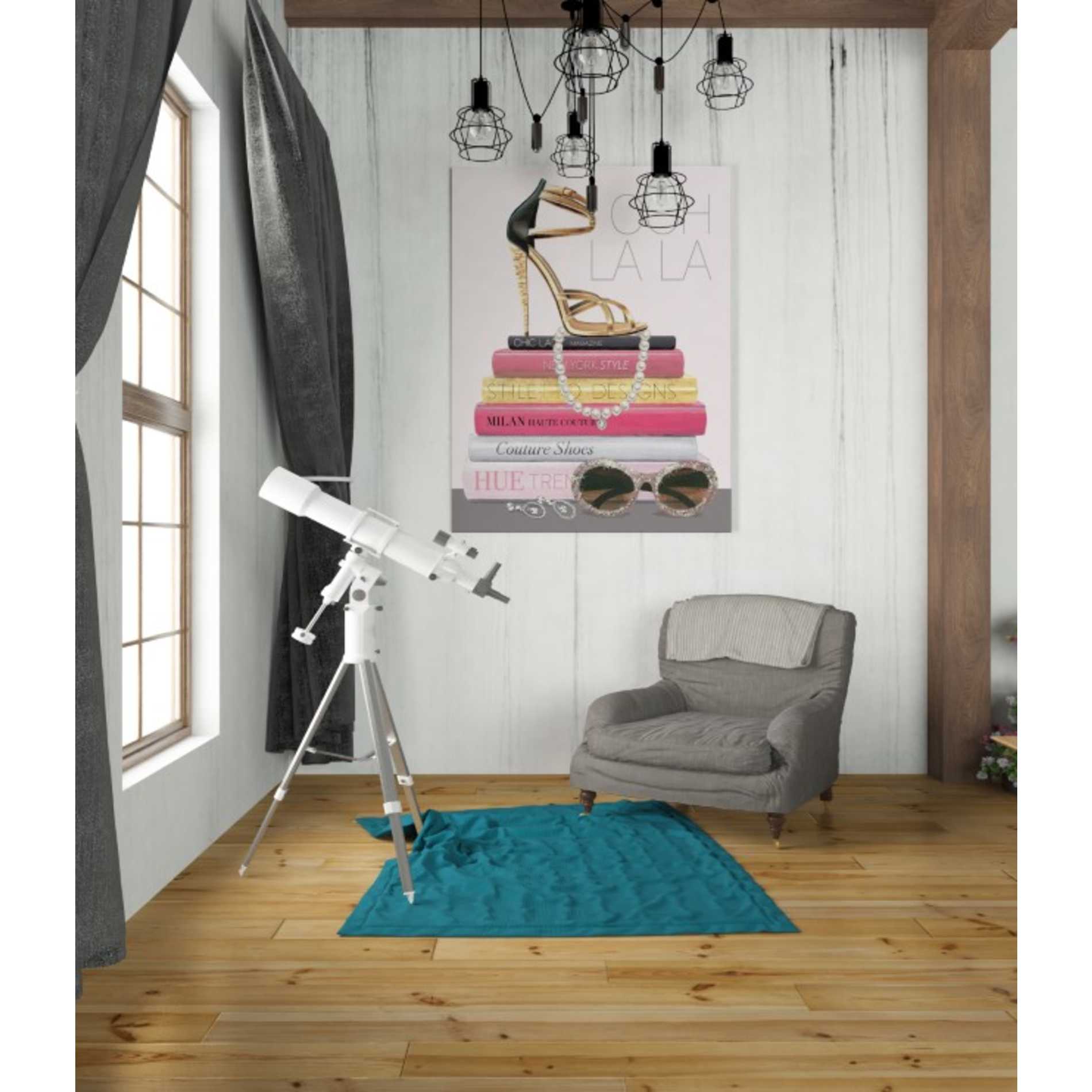 'Paris Style I Gold and Black' by Marco Fabiano, Canvas Wall Art,26 x 34