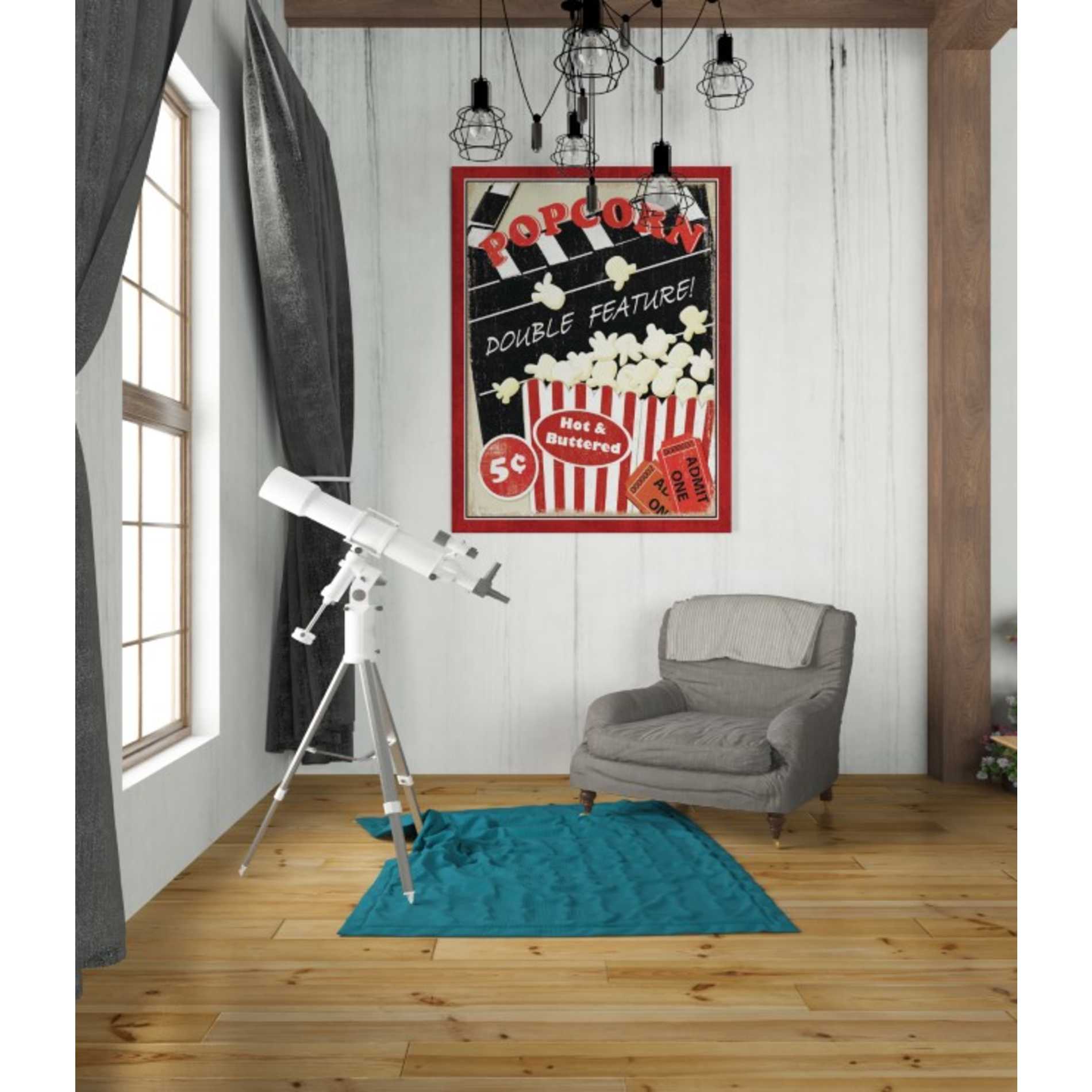 'At the Movies I' by Veronique Charron, Canvas Wall Art,26 x 34