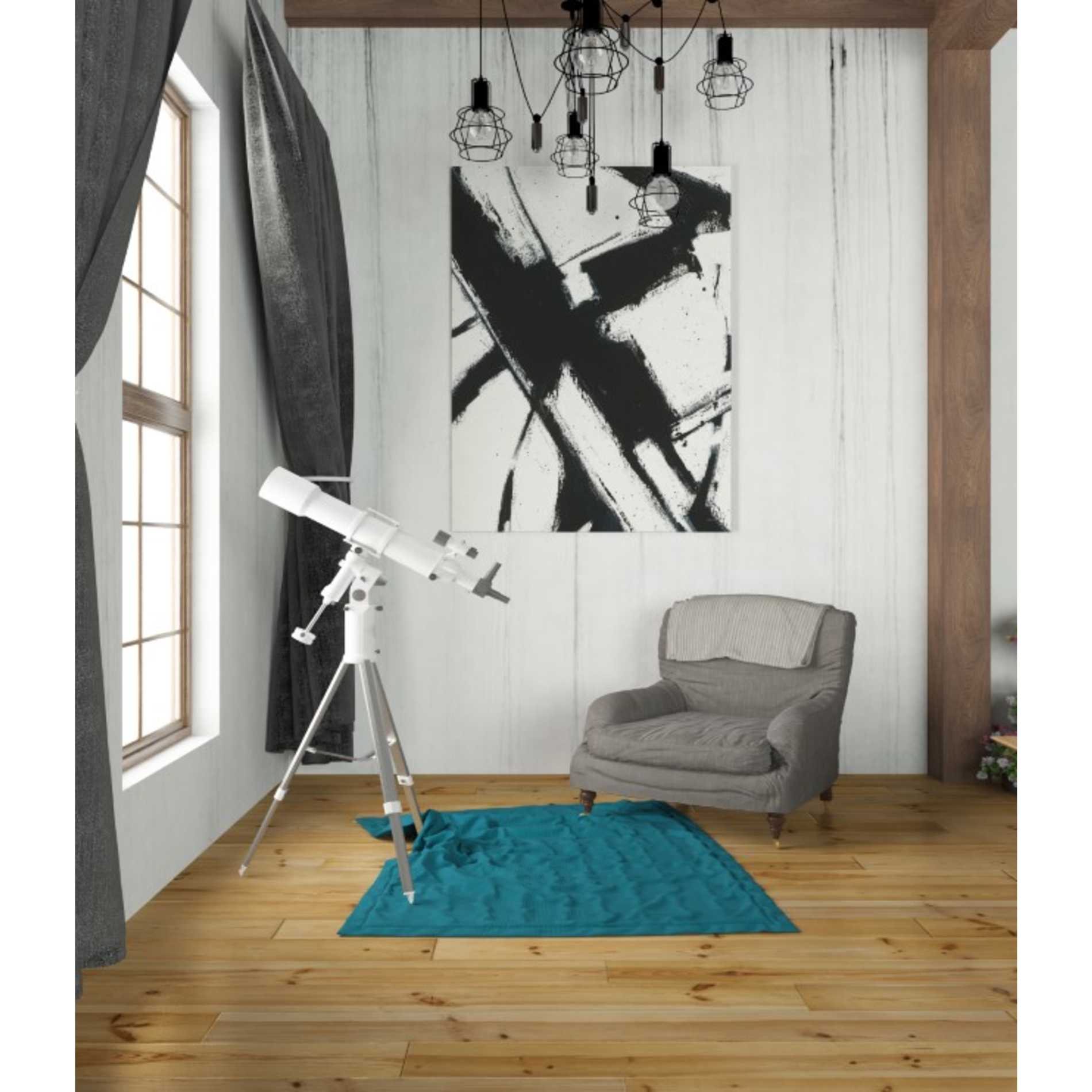 'Expression Abstract I White Crop' by Shirley Novak, Canvas Wall Art,26 x 34